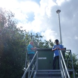 Carl and me preparing the guy at the southend